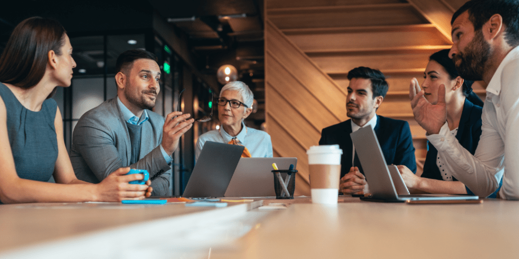 group of people meeting