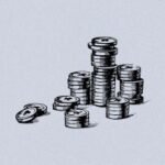 Illustration of Vintage Coins